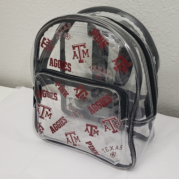 Victoria's Secret PINK Texas A&M University mini backpack clear